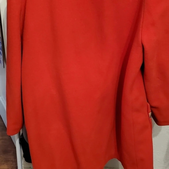 Vintage Red Wool& Leopard Coat L..XL - Picture 7 of 14